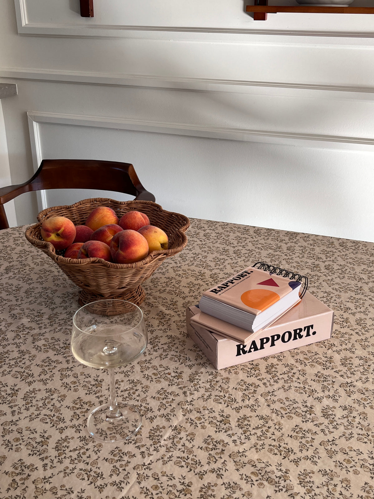 RAPPORT. parent-child connection calendar displayed as home decor on a table